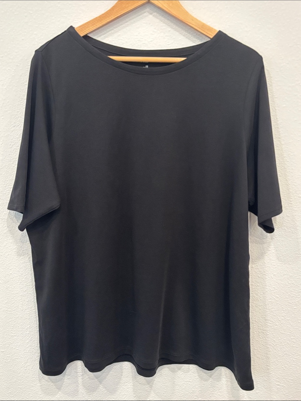 J. Jill Women’s Black Short Sleeve Crew Neck Tee Size 2X